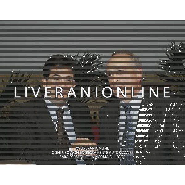 Roma - 02 / 04 / 2007 - Hotel Marriott - Elezione del Presidente Federale - nella foto: Luca PANCALLI e Giancarlo ABETE ph Corradetti / ag. Aldo Liverani