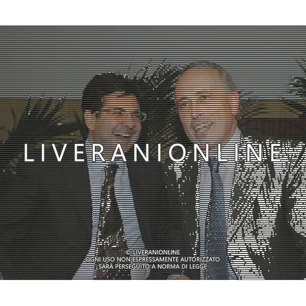 Roma - 02 / 04 / 2007 - Hotel Marriott - Elezione del Presidente Federale - nella foto: Luca PANCALLI e Giancarlo ABETE ph Corradetti / ag. Aldo Liverani