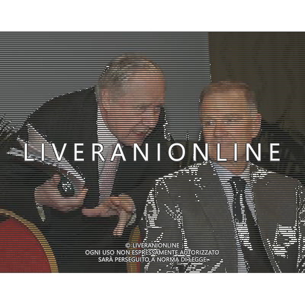 Roma - 02 / 04 / 2007 - Hotel Marriott - Elezione del Presidente Federale - nella foto: Cesare GUSSONI e Sergio CAMPANA ph Corradetti / ag. Aldo Liverani