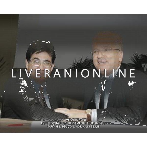 Roma - 02 / 04 / 2007 - Hotel Marriott - Elezione del Presidente Federale - nella foto: Antonio MATARRESE e Luca PANCALLI ph Corradetti / ag. Aldo Liverani