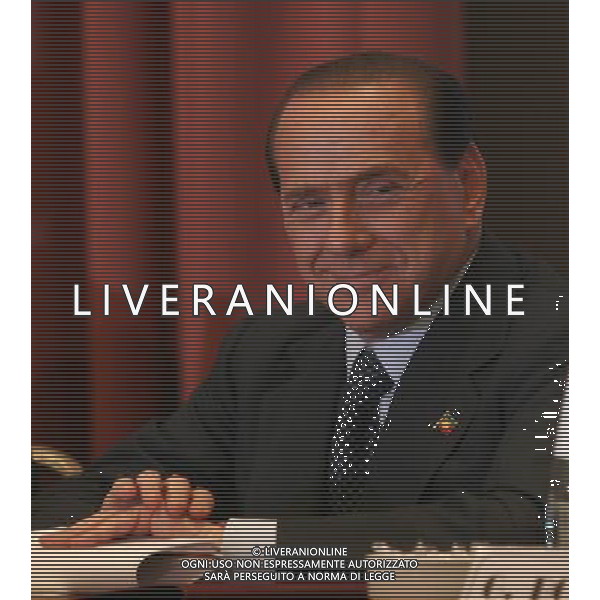 MILANO 2/4/2007 HOTEL MICHELANGELO VIA SCARLATTI, 33 ASSEMBLEA PUBBLICA DEL PARTITO DEI PENSIONATI NELLA FOTO SILVIO BERLUSCONI FOTO BONFANTI/AG ALDO LIVERANI