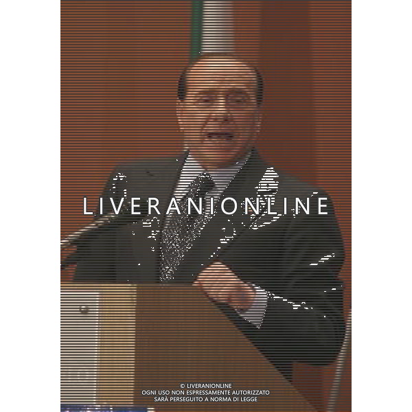 MILANO 2/4/2007 HOTEL MICHELANGELO VIA SCARLATTI, 33 ASSEMBLEA PUBBLICA DEL PARTITO DEI PENSIONATI NELLA FOTO SILVIO BERLUSCONI FOTO BONFANTI/AG ALDO LIVERANI