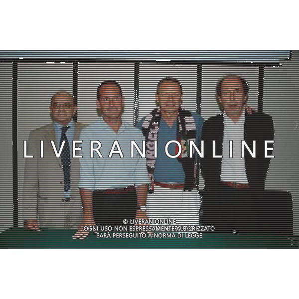 palermo calcio 2002/2003 nella foto ZAMPARINI MAURIZIO CON RINO FOSCHI agenzia aldo liverani