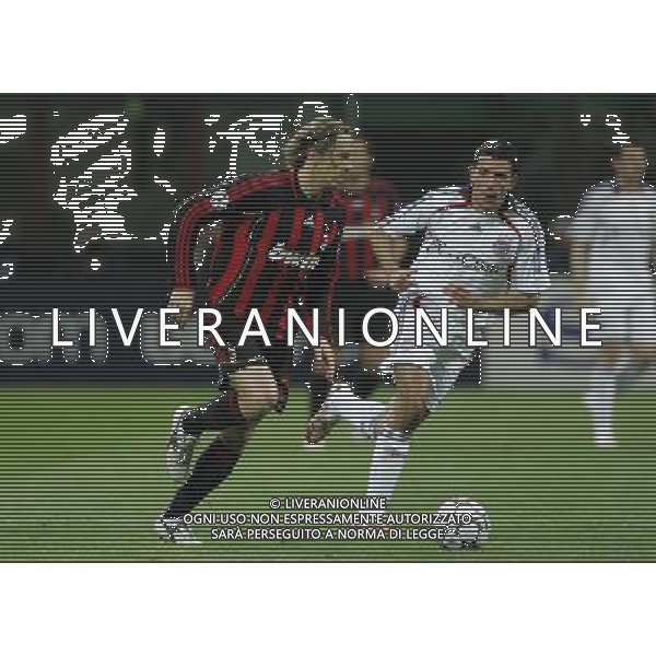 MILAN-BAYERN MONACO CHAMPIONS LEAGUE 02/04/2007 NELLA FOTO AMBROSINI-makaay FOTO LUZZANI-AAG ALDO LIVERANI