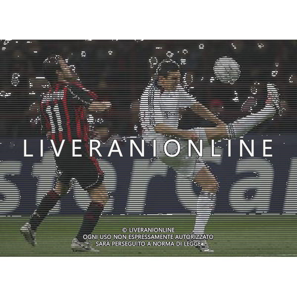 MILAN - BAYERN MONACO CHAMPIONS LEAGUE 02/04/2007 NELLA FOTO lucio con alberto gilardino FOTO LUZZANI-AG ALDO LIVERANI