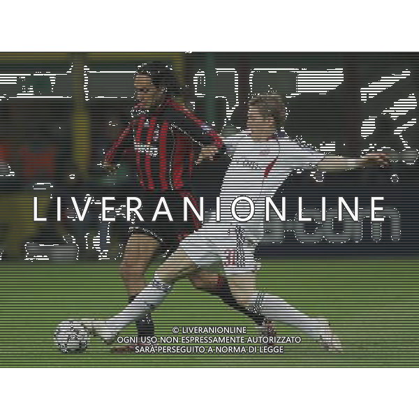 MILAN - BAYERN MONACO CHAMPIONS LEAGUE 02/04/2007 NELLA FOTO schweinsteiger e alessandro nesta FOTO LUZZANI-AAG ALDO LIVERANI