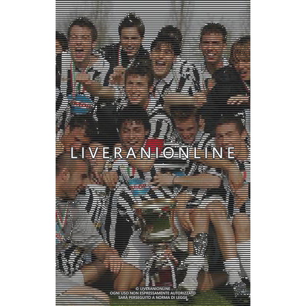 Inter - Juventus finale Coppa Italia Primavera 04/04/2007 nella foto festeggiamenti dei giocatori della juventus vincitori della Coppa ph Andry/Ag. Aldo Liverani