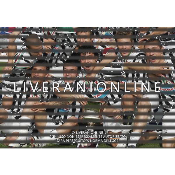Inter - Juventus finale Coppa Italia Primavera 04/04/2007 nella foto festeggiamenti dei giocatori della juventus vincitori della Coppa ph Andry/Ag. Aldo Liverani