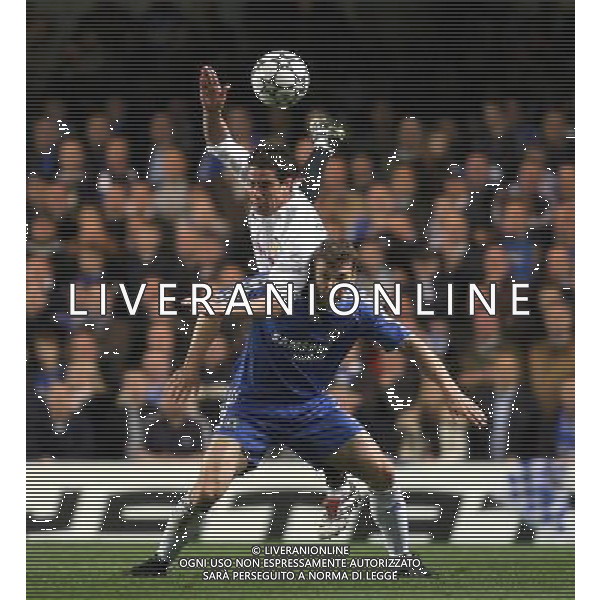 Chelsea - Valencia, Champions League Quarter Final First Leg, Stamford Bridge, London , Date 040407 nella foto Asier Del Horno con Andriy Shevchenko Ph by Ian Kington IPS /Ag. Aldo Liverani