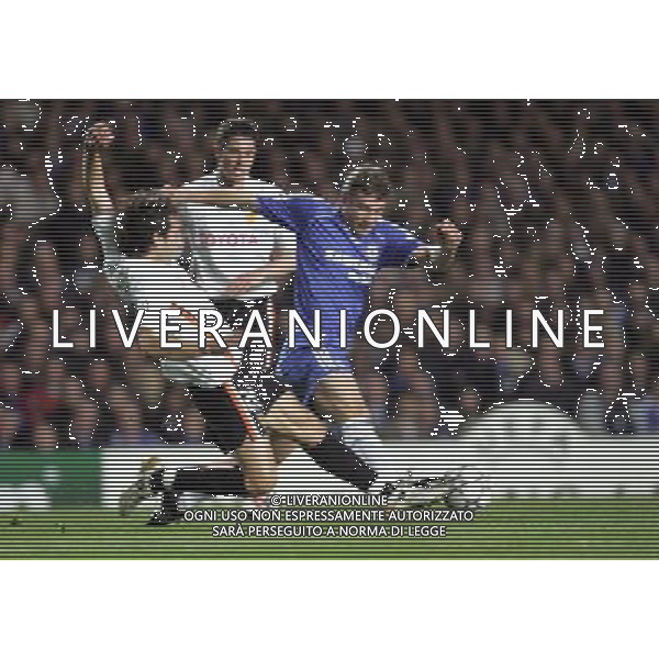 Chelsea - Valencia, Champions League Quarter Final First Leg, Stamford Bridge, London , Date 040407 nella foto andriy shevchenko con Asier Del horno Ph by Marcello Pozzetti IPS /Ag. Aldo Liverani