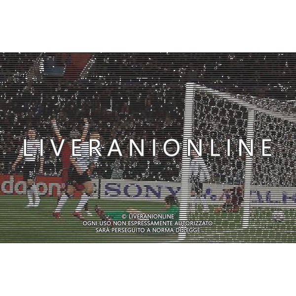 Roma - Manchester United - UEFA Champions League Andata Quarti di Finale Stadio Olimpico 04/04/2007 nella foto: Il gol di Rodrigo Ferrante TADDEI del 1-0 ph Corradetti / Ag. Aldo Liverani