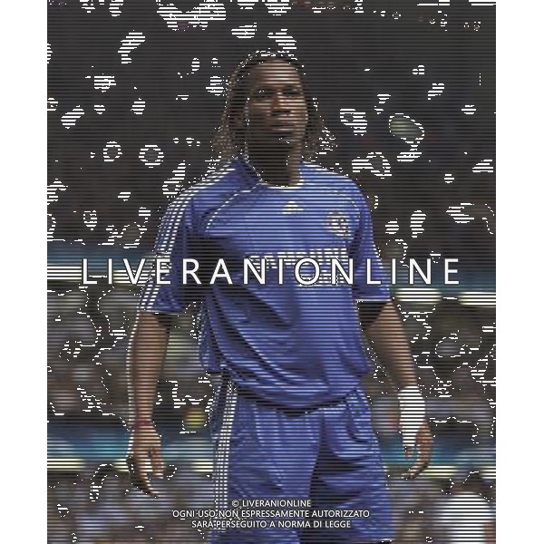 Chelsea - Valencia, Champions League Quarter Final First Leg, Stamford Bridge, London , Date 040407 nella foto esultanza dopo il gol di Didier Drogba del 1-1 Ph by Ian Kington IPS /Ag. Aldo Liverani