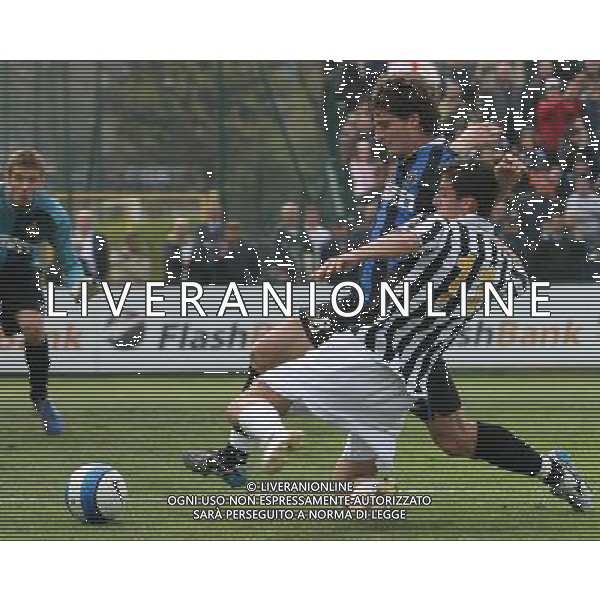 Millano 4 aprile 2007 Inter - Juventus Primavera Tim Cup Finale gara di ritorno nella foto: Lanzafame e Andreolli foto Andry / Ag. Aldo Liverani
