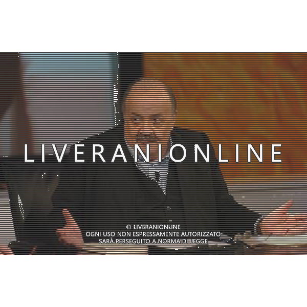 ROMA 04/04/07 TRASMISSIONE TELEVISIVA \'BUON POMERIGGIO\' NELLA FOTO MAURIZIO COSTANZO FOTO CAMILLA MORANDI-ag aldo liverani