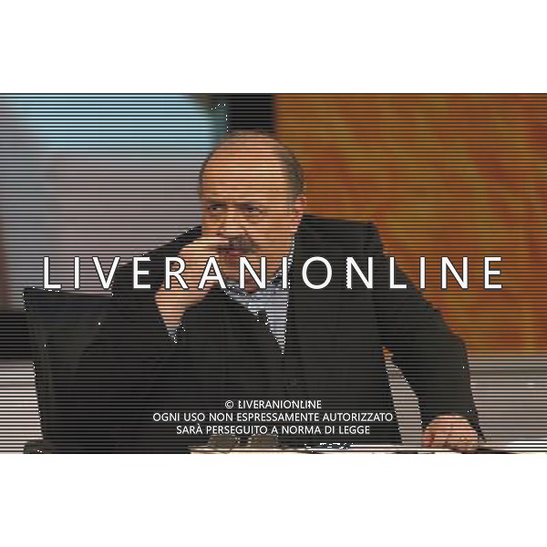 ROMA 04/04/07 TRASMISSIONE TELEVISIVA \'BUON POMERIGGIO\' NELLA FOTO MAURIZIO COSTANZO FOTO CAMILLA MORANDI-ag aldo liverani