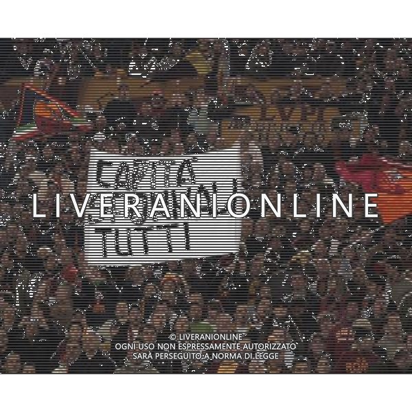 Roma - Manchester United (2-1) 04/04/2007 - UEFA Champions League - Andata Quarti di Finale nella foto: Il settore dei tifosi romanisti ph Corradetti / Ag. Aldo Liverani