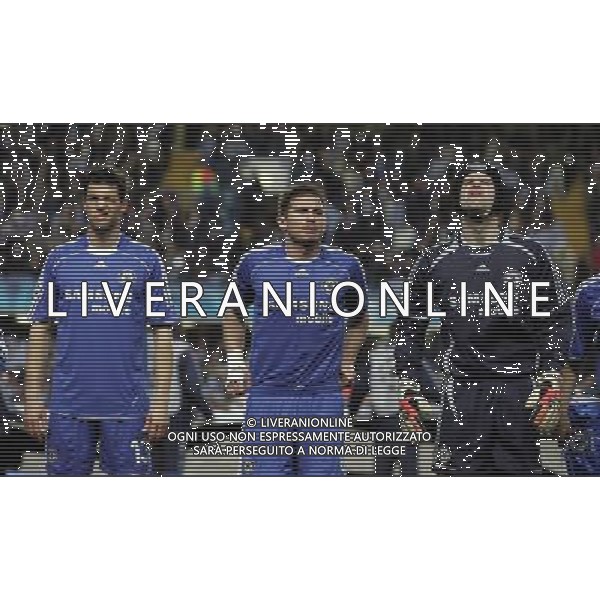 Chelsea - Valencia, Champions League Quarter Final First Leg, Stamford Bridge, London 04/04/2007 nella foto Michael Ballack, Frank Lampard and Petr Cech Ph by Ian Kington (IPS PHOTO AGENCY)/AG. Aldo Liverani 