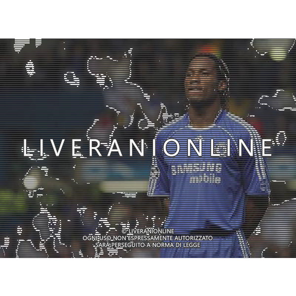 Chelsea - Valencia, Champions League Quarter Final First Leg, Stamford Bridge, London 04/04/2007 nella foto Didier Drogba Ph by Ian Kington (IPS PHOTO AGENCY)/AG. Aldo Liverani 