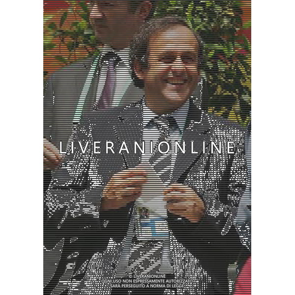 uefa 2007 nella foto michel platini presidente uefa foto firo-ag aldo liverani