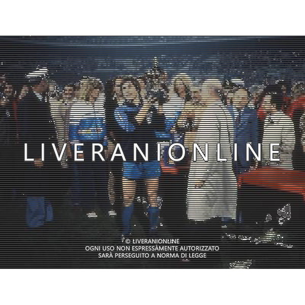 Inter - Milan Mundialito 1981 nella foto la premiazione di gabriele oriali ph archivio aldo liverani