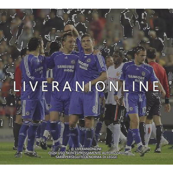 Valencia - Chelsea Champions League Quarter Finals second leg in Valencia 10/04/2007 nella foto esultanza di John Terry and Frank Lampard a fine gara pic Marcello Pozzetti©IPS Photo Agency/Ag. Aldo Liverani