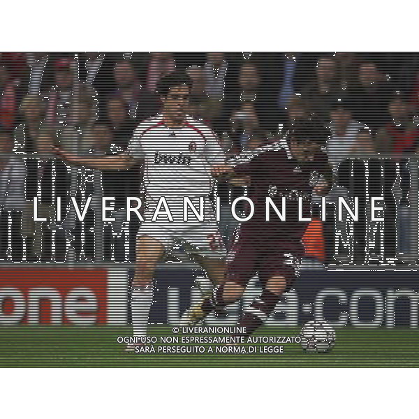 Bayern Monaco - Milan Champions League 11/04/2007 nella foto kaka\' e hargreaves ph luzzani/ag. aldo liverani