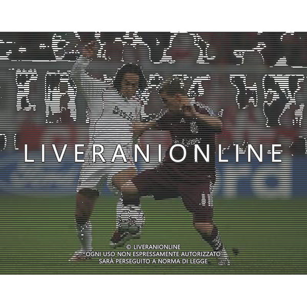 Bayern Monaco - Milan Champions League 11/04/2007 nella foto alessandro nesta e podolski ph luzzani/ag. aldo liverani