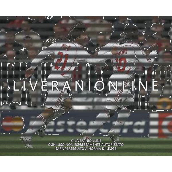 Bayern Monaco - Milan Champions League 11/04/2007 nella foto esultanza dopo il gol di clarence seedorf ph luzzani/ag. aldo liverani