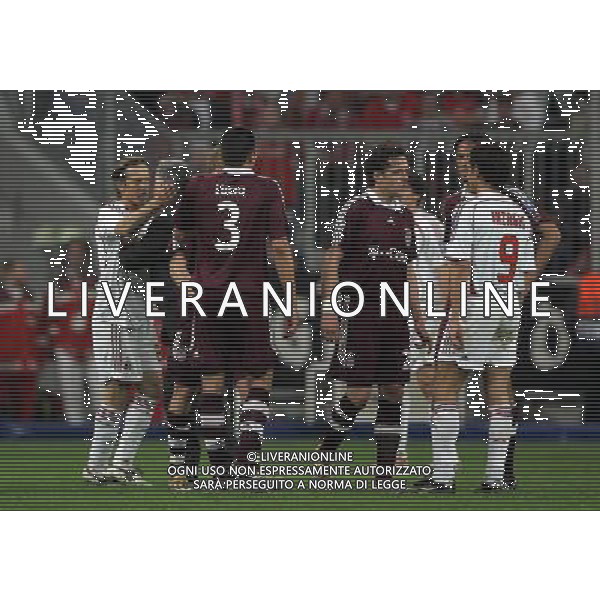 Bayern Monaco - Milan Champions League 11/04/2007 nella foto carlo ancelotti entra in campo per calmare massimo ambrosini ph luzzani/ag. aldo liverani