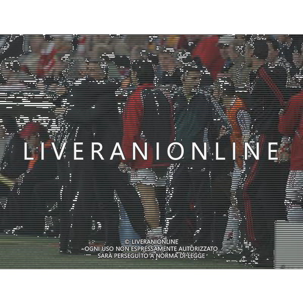 Bayern Monaco - Milan Champions League 11/04/2007 nella foto esultanza di carlo ancelotti e mauro tassotti e filippo inzaghi a fine gara per la qualificazione ph luzzani/ag. aldo liverani