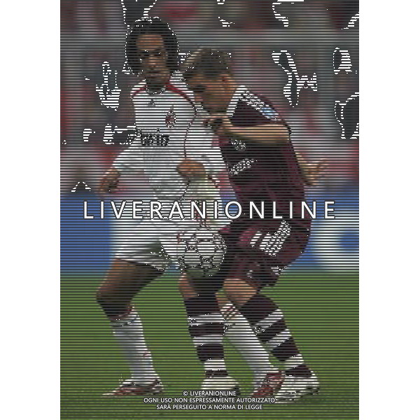 Monaco di Baviera (GER) 11-04-2007 Champions League 2006/07 Bayern Monaco - Milan 0:2 nella foto nesta e podolski ph marco luzzani/ag aldo liverani s.a.s.