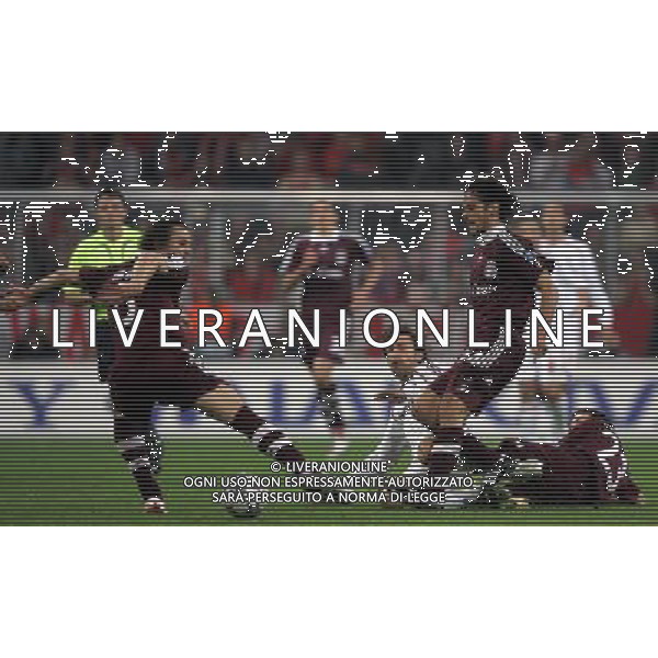 Monaco di Baviera (GER) 11-04-2007 Champions League 2006/07 Bayern Monaco - Milan 0:2 nella foto pirlo, santa cruz, hargreaves e van buyten ph marco luzzani/ag aldo liverani s.a.s.