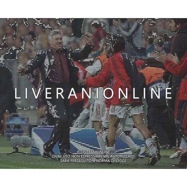 Monaco di Baviera (GER) 11-04-2007 Champions League 2006/07 Bayern Monaco - Milan 0:2 nella foto ancelotti esulta ph marco luzzani/ag aldo liverani s.a.s.