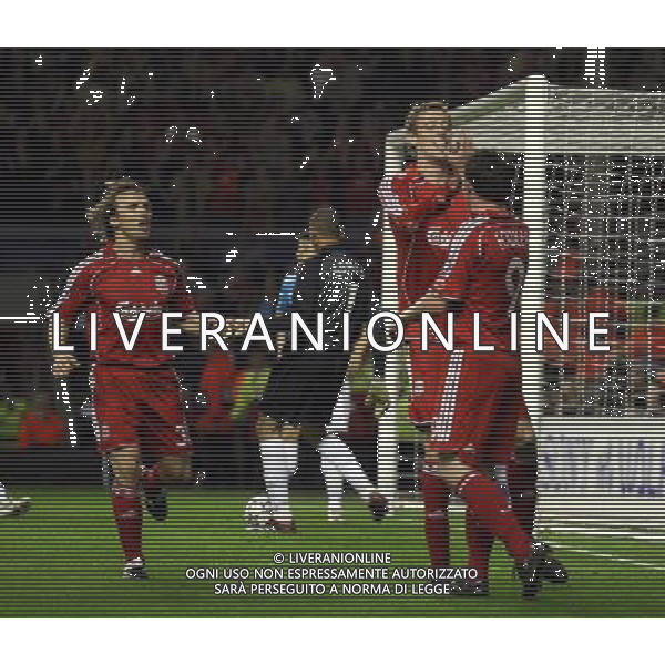 Liverpool - PSV Eindhoven, European Champions League Quarter Final, Second Leg 11/04/2007 nella foto esultanza dopo il gol di Peter Crouch del 1-0 Ph by Ian Kington(IPS PHOTO AGENCY)/Ag. Aldo Liverani 