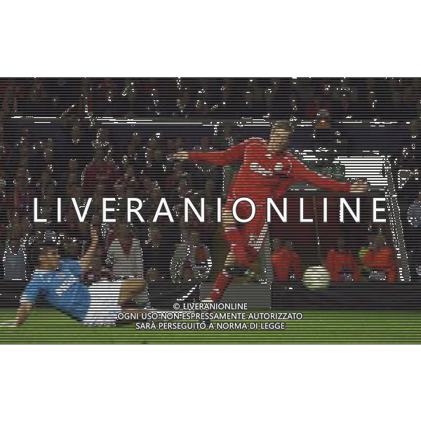 Liverpool - PSV Eindhoven, European Champions League Quarter Final, Second Leg 11/04/2007 nella foto il gol di Peter Crouch del 1-0 Ph by Ian Kington(IPS PHOTO AGENCY)/Ag. Aldo Liverani 