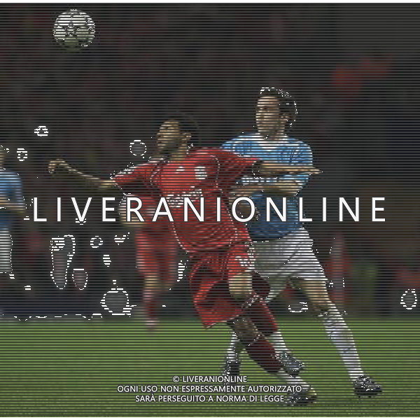 Liverpool - PSV Eindhoven, European Champions League Quarter Final, Second Leg 11/04/2007 nella foto Jermaine Pennant con Csaba Feher Ph by Ian Kington(IPS PHOTO AGENCY)/Ag. Aldo Liverani 