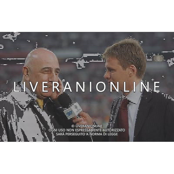 Monaco di Baviera 11/04/2007 champions league 2006/07 bayern monaco-milan nella foto alessandro alciato intervista galliani adriano ph marco luzzani/ag aldo liverani s.a.s.
