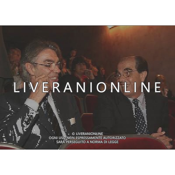 PRIMA SERATA DELLO SPETTACOLO TEATRALE \'ANGELINA\' IN SCENA AL TEATRO FRANCO PARENTI DI MILANO , DIRETTO DA DARIO D\'AMBROSI, CON GIANNA COLETTI E CELESTE MORATTI 17/04/2007 NELLO FOTO :GIAN MARCO E MASSIMO MORATTI PH BONFANTI/AG. ALDO LIVERANI 