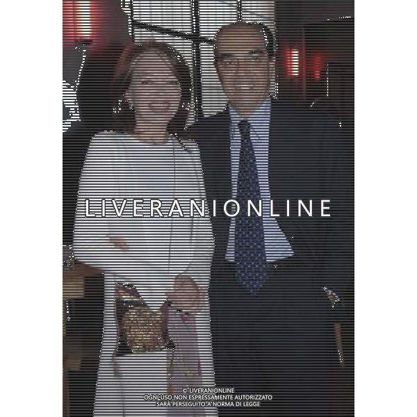 PRIMA SERATA DELLO SPETTACOLO TEATRALE \'ANGELINA\' IN SCENA AL TEATRO FRANCO PARENTI DI MILANO , DIRETTO DA DARIO D\'AMBROSI, CON GIANNA COLETTI E CELESTE MORATTI 17/04/2007 NELLO FOTO : BEDY E GIAN MARCO MORATTI. PH TACCA/AG. ALDO LIVERANI