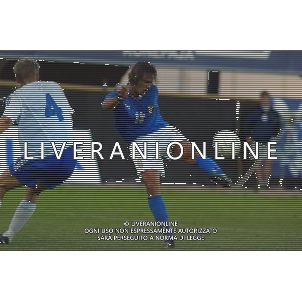 HELSINKI 10/06/2003 FINLANDIA - ITALIA U21 QUALIFICAZIONI EUROPEI 2004 NELLA FOTO ALBERTO GILARDINO FOTO NANDO VESCUSIO/AGENZIA ALDO LIVERANI