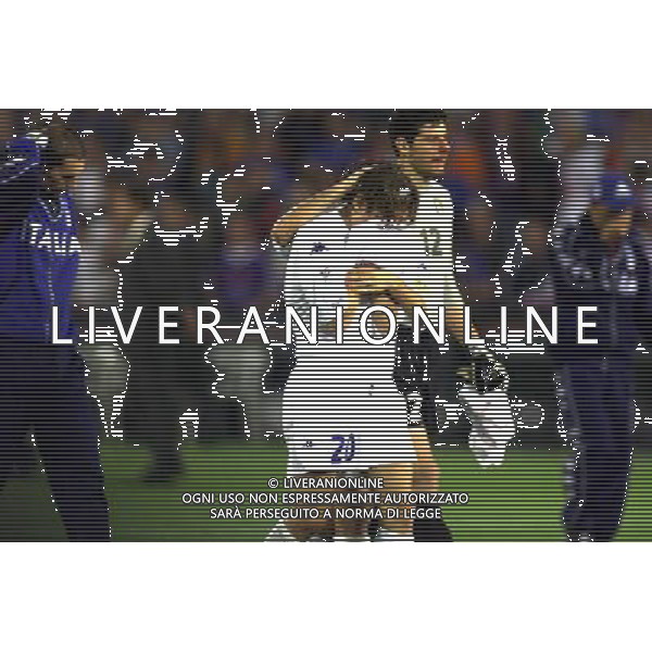 ITALIA-FRANCIA FINALE EURPEI 2000 NELLA FOTO TOTTI FRANCESCO DELUSO FOTO ALDO LIVERANI