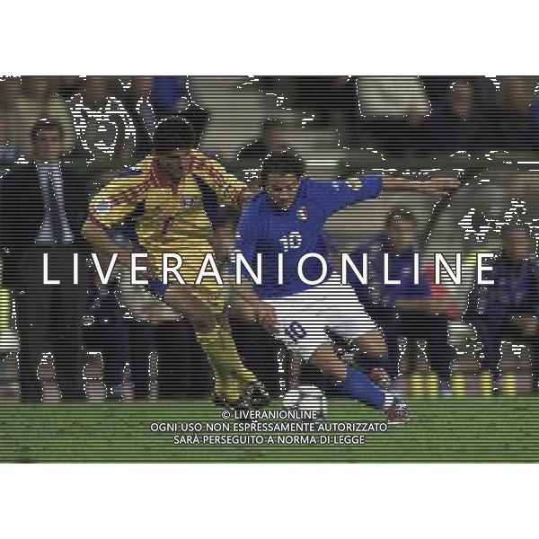 ITALIA-ROMANIA NELLA FOTO DEL PIERO E BELODEDICI FOTO ALDO LIVERANI