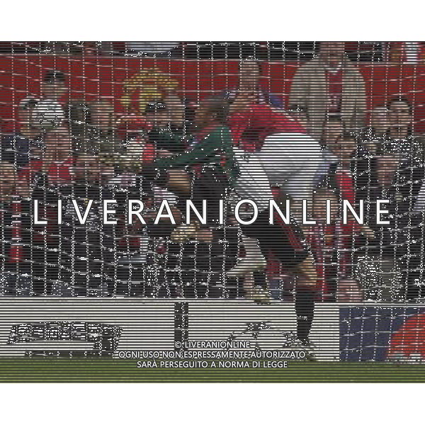 Manchester United - Milan, Semifinale Champions League Old Trafford 24/04/2007 nella foto il gol del manchester Ph©IPS Photo Agency /Ag. Aldo Liverani
