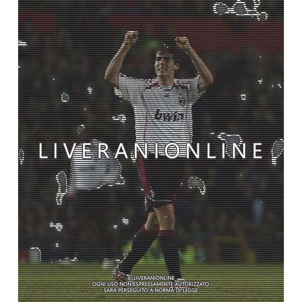Manchester United - Milan, Semifinale Champions League Old Trafford 24/04/2007 nella foto esultanza dopo il gol di Kaka Ph©IPS Photo Agency /Ag. Aldo Liverani