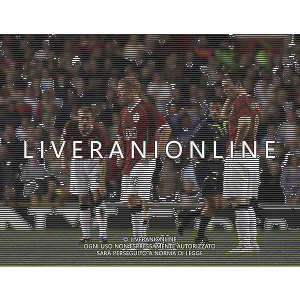 Manchester United - Milan, Semifinale Champions League Old Trafford 24/04/2007 nella foto la delusione di Wayne Rooney Ph©IPS Photo Agency /Ag. Aldo Liverani