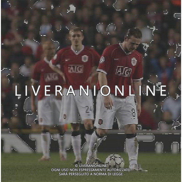 Manchester United - Milan, Semifinale Champions League Old Trafford 24/04/2007 nella foto la delusione di Wayne Rooney Ph©IPS Photo Agency /Ag. Aldo Liverani