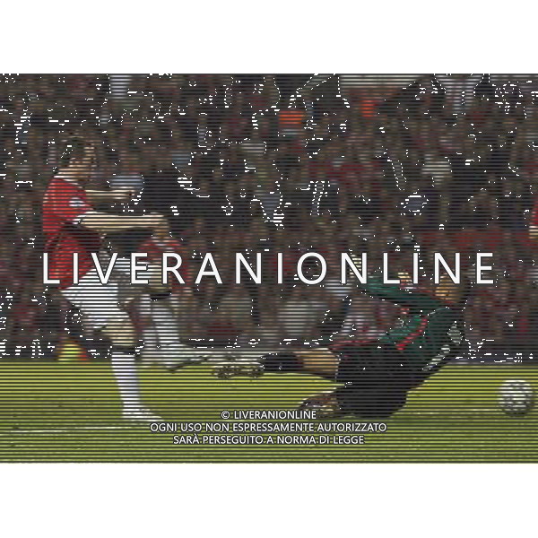 Manchester United - Milan, Semifinale Champions League Old Trafford 24/04/2007 nella foto il gol di Wayne Rooney del 2-2 Ph©IPS Photo Agency /Ag. Aldo Liverani