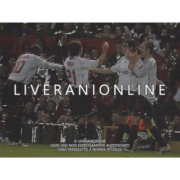 Manchester United - Milan, Semifinale Champions League Old Trafford 24/04/2007 nella foto esultanza dopo il secondo gol di Kaka Ph©IPS Photo Agency /Ag. Aldo Liverani