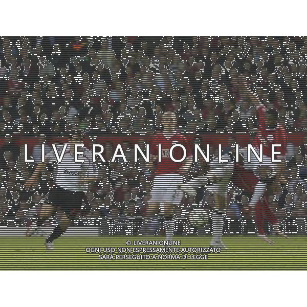 Manchester United - Milan, Semifinale Champions League Old Trafford 24/04/2007 nella foto il secondo gol di Kaka Ph©IPS Photo Agency /Ag. Aldo Liverani