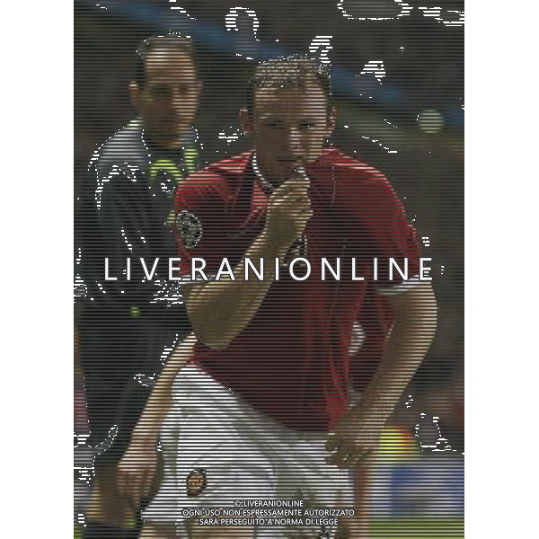 Manchester United - Milan, Semifinale Champions League Old Trafford 24/04/2007 nella foto esultanza dopo il secondo gol di Wayne Rooney del 3-2 Ph©IPS Photo Agency /Ag. Aldo Liverani